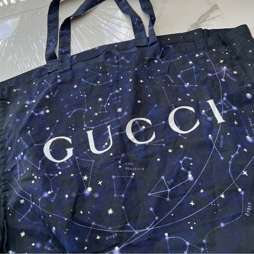 New Gucci Cloth Tote Bag XL - Picture 2 of 2